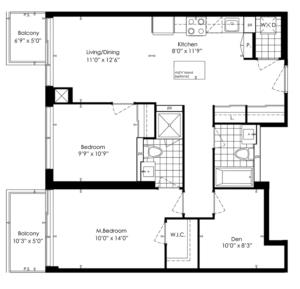 2G+D Floorplan 1