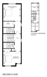 Inside Unit 3 Bedroom Floorplan 2