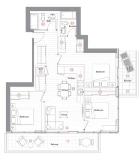 Suite 06 Floorplan 1