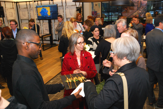 Paintbox Catering & Bistro provided the hors d'oeuvres 