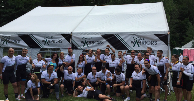 The Cycle Warriors aim high at the Ride to Conquer Cancer Image