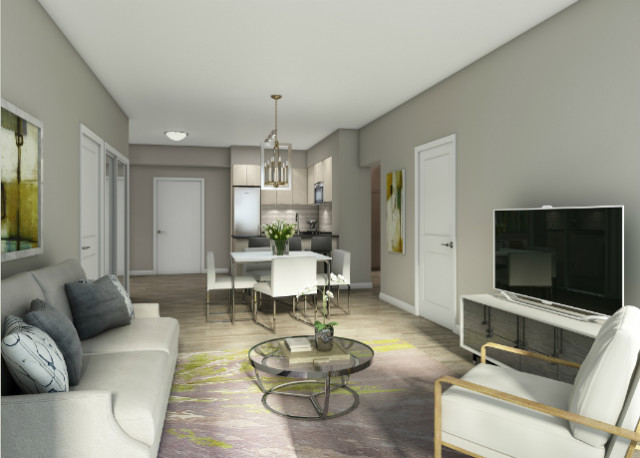 Indigo features spacious open concept layouts.