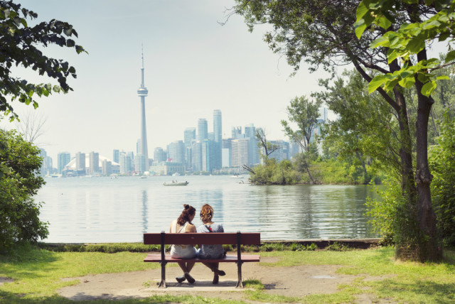 Toronto view from the island