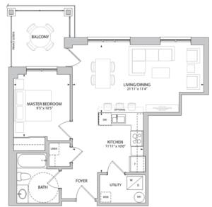 The Langley Floorplan 1