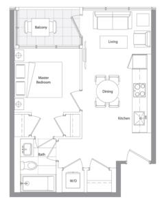 Lower Typical (East Tower) 12 Floorplan 1