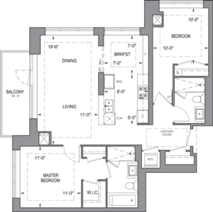 Building B - Typical Suites - 2J Floorplan 1