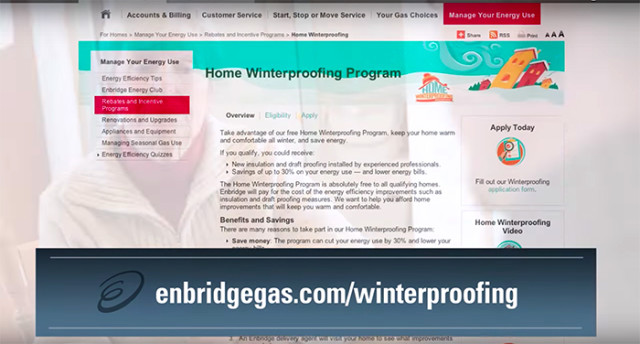 Home Winterproofing Program—Toronto, Ontario