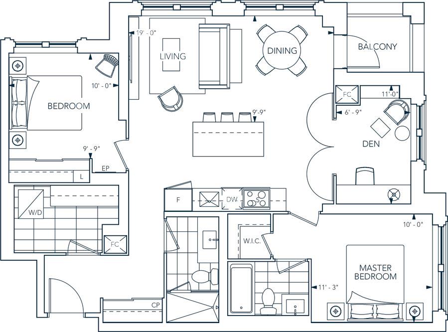 2S+D Floorplan 1