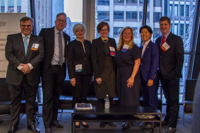 John Duffy, John Matheson, Jane Pepino, Emma West, Leona Savoie, Councilor Kristyn Wong-Tam, and Richard Joy