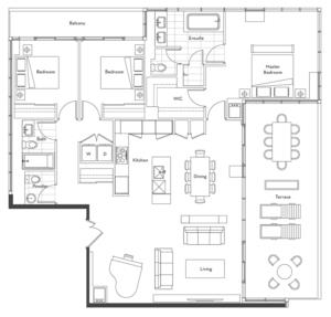 The Penthouse Collection - 01 Floorplan 1