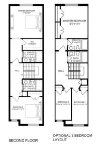 End Unit 2 Bedroom Floorplan 2
