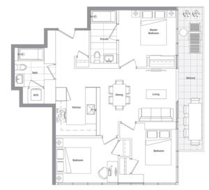 Lower Typical (East Tower) 05 Floorplan 1