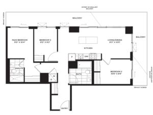 The Cashmere Floorplan 1