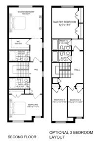 Inside Unit 2 Bedroom Floorplan 2