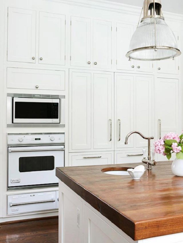 Butcher block in the kitchen is on trend