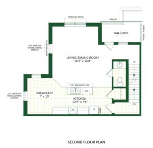The Lincoln B, Building G Floorplan 2