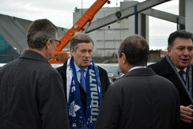 John Tory at Sugar Wharf in Toronto by Menkes