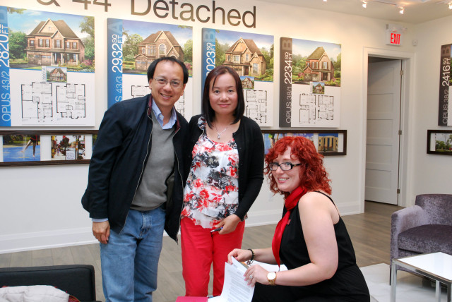 Some happy Opus Homes purchasers. Best piece of advice: Buy when and what you can afford!