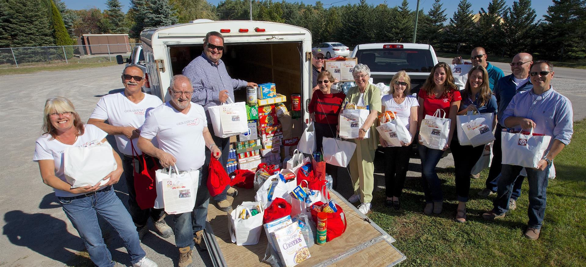 Geranium Homes Food Drive Plants the Seeds for a Rich Community Life Image