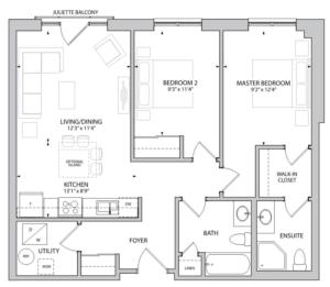 The Yardley Floorplan 1