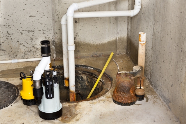 Replacing the old sump pump 