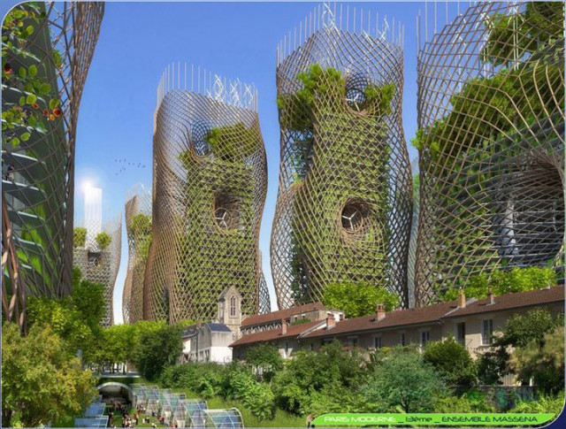 Vincent Callebaut Architectures Imagines a Garden Footbridge Above